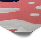 Abstracte vlinderkunst poster (Hoek)