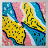 Abstracte vlinderkunst poster (Voorkant)