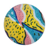 Abstracte vlinderkunst snijplank (Voorkant)