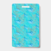 Abstracte Vlinders in Beweging Badge (Achterkant)