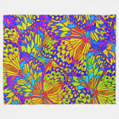 Abstracte vlinders - modern fleece deken (Voorkant (Horizontaal))