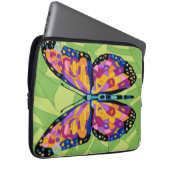 Abstracte vlinderschildering laptop sleeve (Voorkant Rechts)