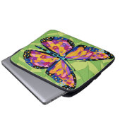 Abstracte vlinderschildering laptop sleeve (Voorkant onderkant)