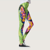 Abstracte vlinderschildering leggings (Rechts)