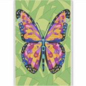 Abstracte vlinderschildering sticker (Voorkant)