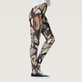 Abstracte vlindervleugels geïnspireerd door boho - leggings (Rechts)
