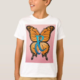 Abstracte vlindervleugels T-shirt ontwerp