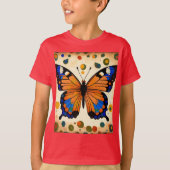 Abstracte vlindervleugels T-shirt ontwerp (Voorkant)