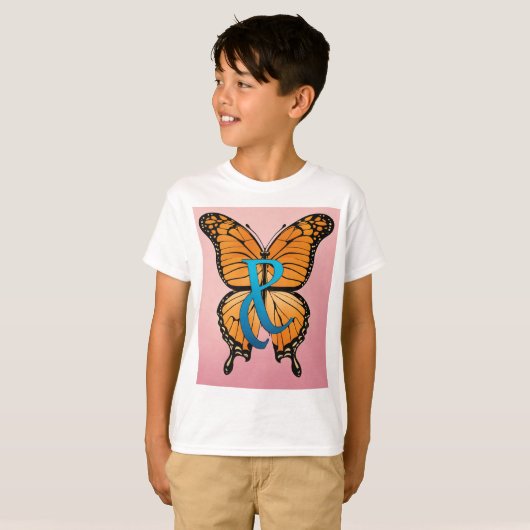 Abstracte vlindervleugels T-shirt ontwerp (Voorkant volledig)