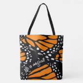Abstracte vlindervlinder - Het leven is magisch! Tote Bag (Voorkant)