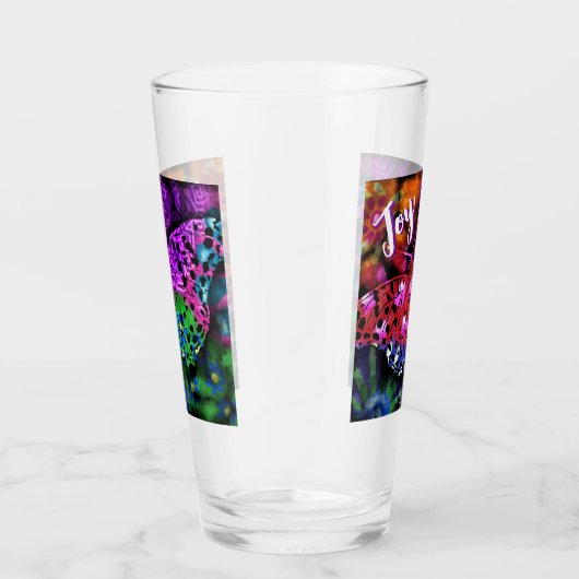 Abstracte vlindervreugde vlinders Paarse rood Glas (Rechts)