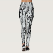 Abstracte vloeibaar Abstract zwendelkunst Leggings (Achterkant)