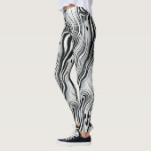Abstracte vloeibaar Abstract zwendelkunst Leggings (Links)