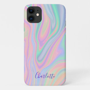 Abstracte vloeibaar bevloeiend pastel. Naam toevoe Case-Mate iPhone Case