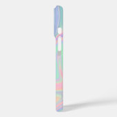 Abstracte vloeibaar-inktachtige pasteelkleur. Naam Case-Mate iPhone Case (Achterkant / Links)