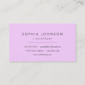 Abstracte vloeibaar Iridescent Paarse pastolkleur Visitekaartje (Achterkant)