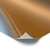 Abstracte vloeibaar-metaalgolven poster (Hoek)