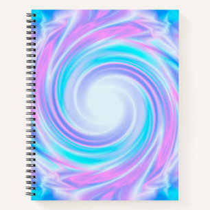 Abstracte vloeibaar pastel paarse afdrukken notitieboek