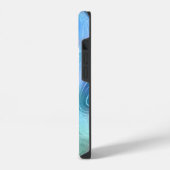 Abstracte vloeibaar schoeisel Textielachtergrond iPhone Hoesje (Linkerkant)