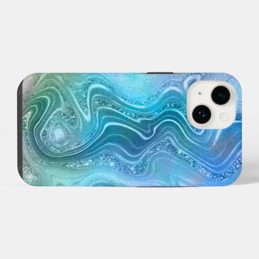 Abstracte vloeibaar schoeisel Textielachtergrond iPhone Hoesje (Achterkant horizontaal)