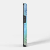 Abstracte vloeibaar schoeisel Textielachtergrond iPhone Hoesje (Rechterkant)