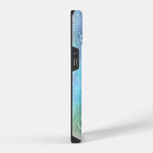 Abstracte vloeibaar schoeisel Textielachtergrond iPhone Hoesje (Rechterkant)