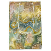 Abstracte vloeibaar schoeisel Textielachtergrond Medium Cadeauzakje (Achterkant)