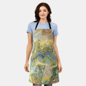 Abstracte vloeibaar schoeisel Textielachtergrond Schort (Gedragen)