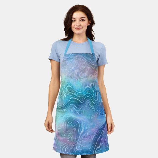 Abstracte vloeibaar schoeisel Textielachtergrond Schort (Gedragen)