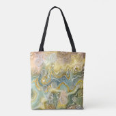 Abstracte vloeibaar schoeisel Textielachtergrond Tote Bag (Achterkant)
