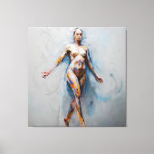 Abstracte vloeibaarheid canvas afdruk (Voorkant)