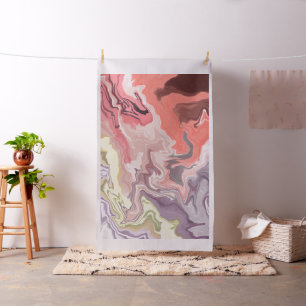 Abstracte Vloeibare Acrylverf Stof – Kleurrijk