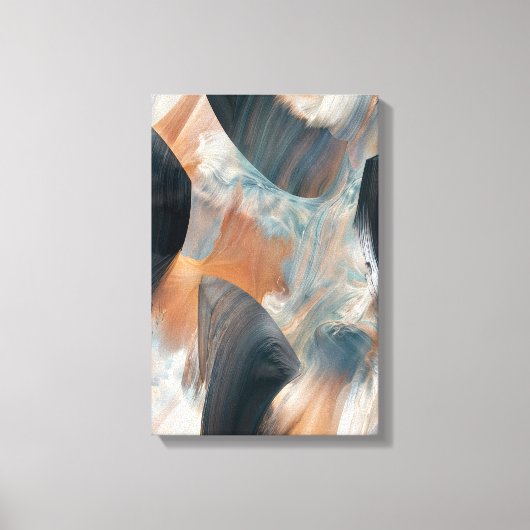 Abstracte Vloeibare Droomlandschap Stroom Kunst Canvas Afdruk (Voorkant)