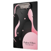 Abstracte vloeibare dynamische golfvorm klembord (Links)