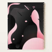 Abstracte vloeibare dynamische golfvorm planner (Achterkant)