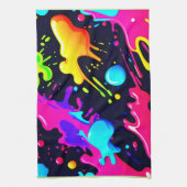 Abstracte vloeibare kleur explosie kunst theedoek (Verticaal)