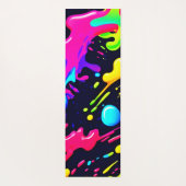 Abstracte vloeibare kleur explosie kunst yogamat (Achterkant)
