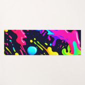 Abstracte vloeibare kleur explosie kunst yogamat (Voorkant (horizontaal))