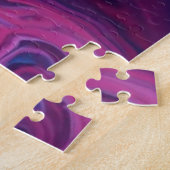 Abstracte Vloeibare Kunst Levendige Kleuren Legpuz Legpuzzel (Zijkant)