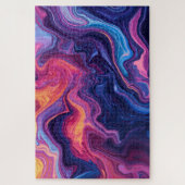 Abstracte Vloeibare Kunst Levendige Kleuren Legpuz Legpuzzel (Verticaal)