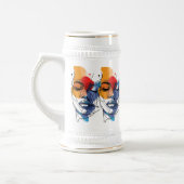Abstracte Vloeibare Lijn Gezichtskunst Bierpul (Links)