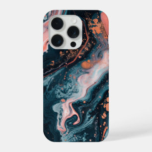 Abstracte Vloeibare Marmer Modern iPhone 15 Pro Case