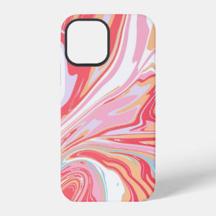 Abstracte vloeibare marmer of epoxy-trendachtergro iPhone 12 hoesje