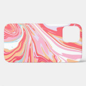 Abstracte vloeibare marmer- of epoxytrending-backg Case-Mate iPhone case (Achterkant (horizontaal))