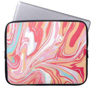 Abstracte vloeibare marmer- of epoxytrending-backg laptop sleeve