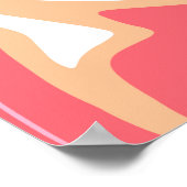 Abstracte vloeibare marmer- of epoxytrending-backg poster (Hoek)