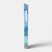 Abstracte vloeibare marmer stenen textuur achtergr Case-Mate iPhone case (Achterkant / Links)