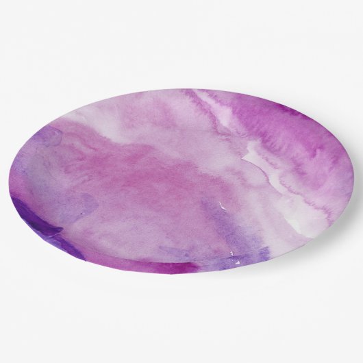 Abstracte Vloeibare Marmeren Paarse Waterverf Bord (Gekanteld)