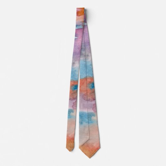 Abstracte vloeibare Waterverf Stropdas (Achterkant)