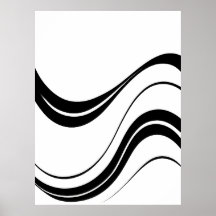 Abstracte vloeiende lijnen kunst | Moderne minimal